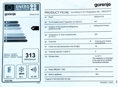 Холодильник Gorenje 3