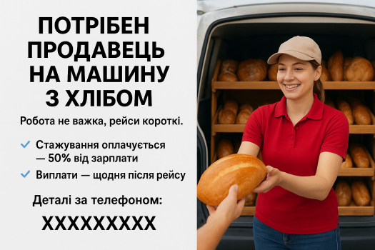 Продавець  хліба