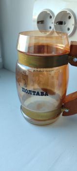 Кухлі б/у ( скло +дерево)