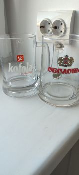 Кухлі б/у ( скло +дерево) 2