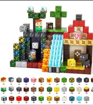Магнітний конструктор Майнкрафт на 300 або 150 шт. 4