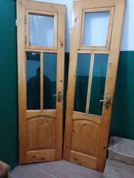 Двері подвійні соснові 1