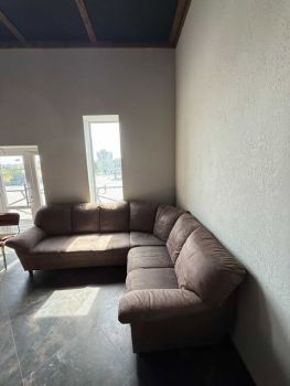 Бархатний кутовий диван 3