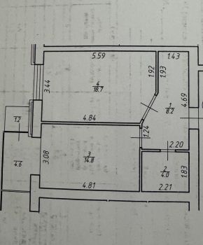 1-кімнатна квартира, вул.Проспект Лесі Українки 1