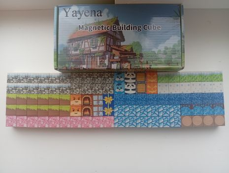 Магнітний конструктор Майнкрафт на 100 блоків. 2