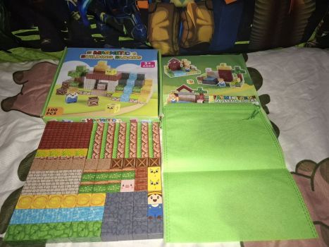 Магнітний конструктор Майнкрафт на 100 блоків. 7