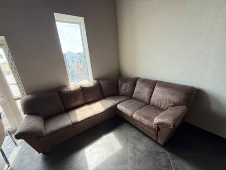 Бархатний кутовий диван 7