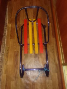 Санки дитячі з ручкю 2