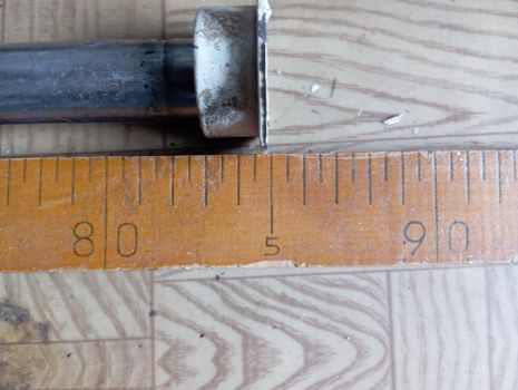 Турнік саморобний грубостінний нержавіючий 85 см 2