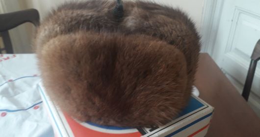 Шапка вушанка з натурального хутра 5