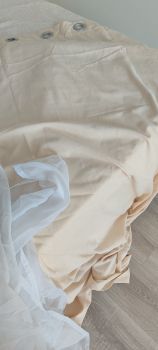 Штори на люверсах+тюль б/у 1