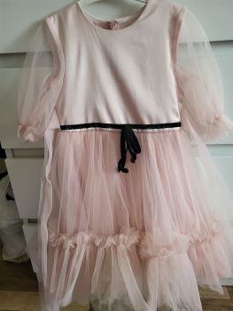 Плаття на дівчинку персикове 1