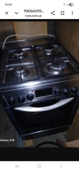 Газова плита з електричною духовкою.Б/в. 1