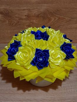 Атласні квіти продам 3