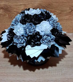 Атласні квіти продам 6