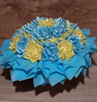 Атласні квіти продам 4