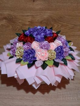 Атласні квіти продам 1