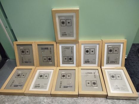 11 рамок IKEA RIBBA світле дерево (13x18 + 9x14) 1