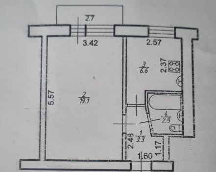 1-кімнатна квартира 1