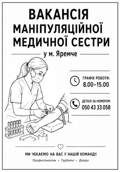 Маніпуляційна медична сестра/брат 1