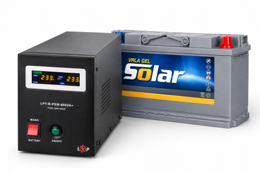 LOGIC POWER 800 з чистим синусом +акумулятор 130AH 1