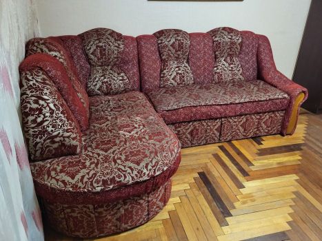 Кутовий розбірний диван з розкладним матрацом 2
