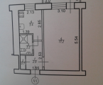 1-кімнатна квартира, вул.Січових Стрільців