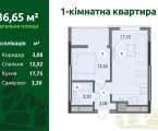 1-кімнатна квартира, вул. 22 Січня, 2б 1