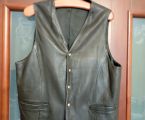 Безрукавка шкіряна б/в  хорошої якості 3