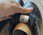 Adidas Stan Smith у кольорі чорний шкіра 4
