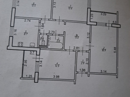 4-кімнатна квартира, вул.Сівецька