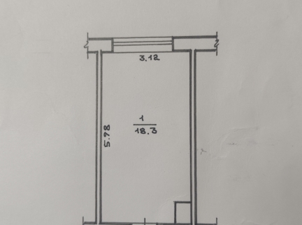 1-кімнатна квартира, вул.січових стрільців 34 б