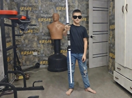 Двосторонній світловий меч Дарта Мола — 132 см