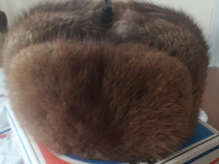 Шапка вушанка з натурального хутра