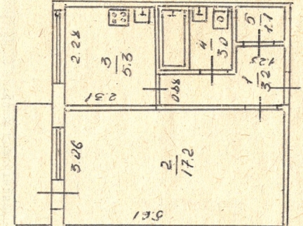 1-кімнатна квартира, вул.Каракая 3