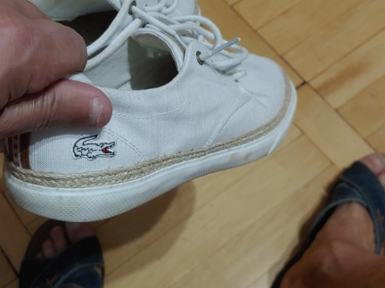 Оригінальні чоловічі літні кеди-еспадрильї lacoste