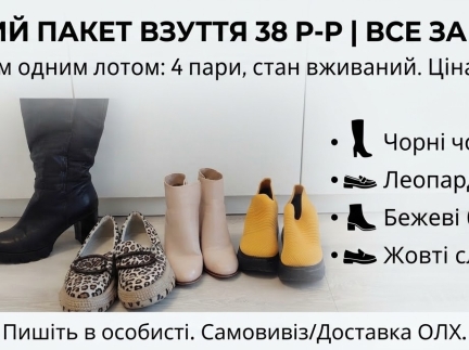 Взуття б/у 38 розмір ( 800 грн)