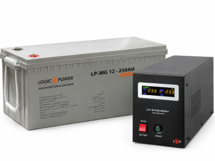 LOGIC POWER 800 з чистим синусом +акумулятор 250AH