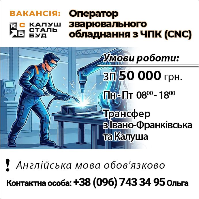 калушбудсталь, робота, вакансії